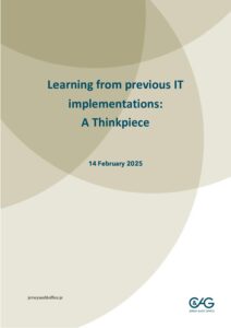 Thinkpiece - Learning from previous IT implementations